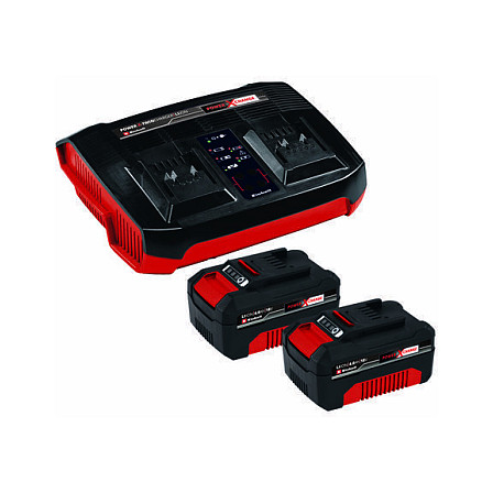 2x 4,0Ah & Twincharger Kit (schwarz/rot)