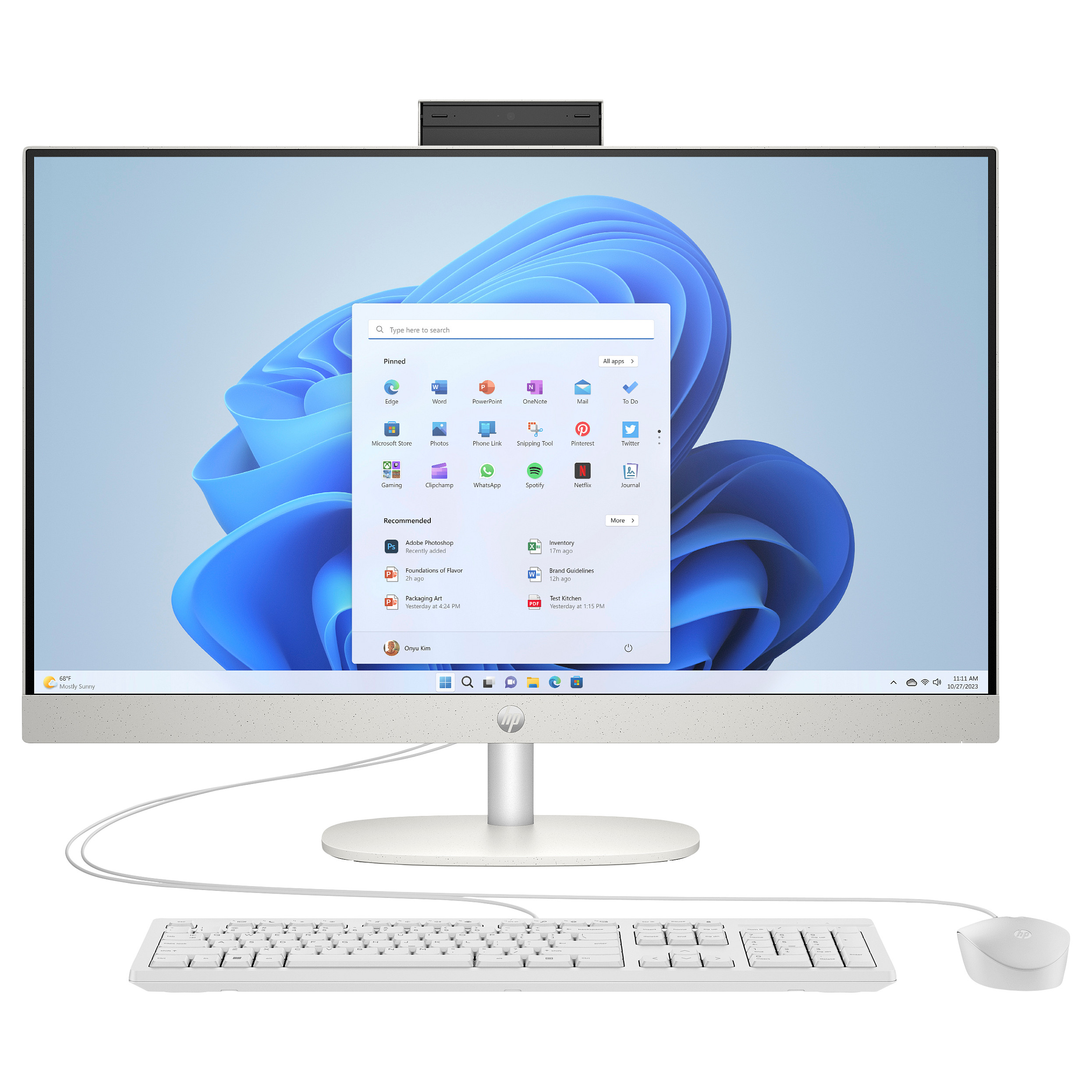 AIO HP 27 All-in-One 27-cr0401ng i3-1315U/8GB/256SSD/W11 Home white