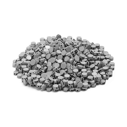 HOME Cimco Kunststoffplomben 9mm 140740 grau
