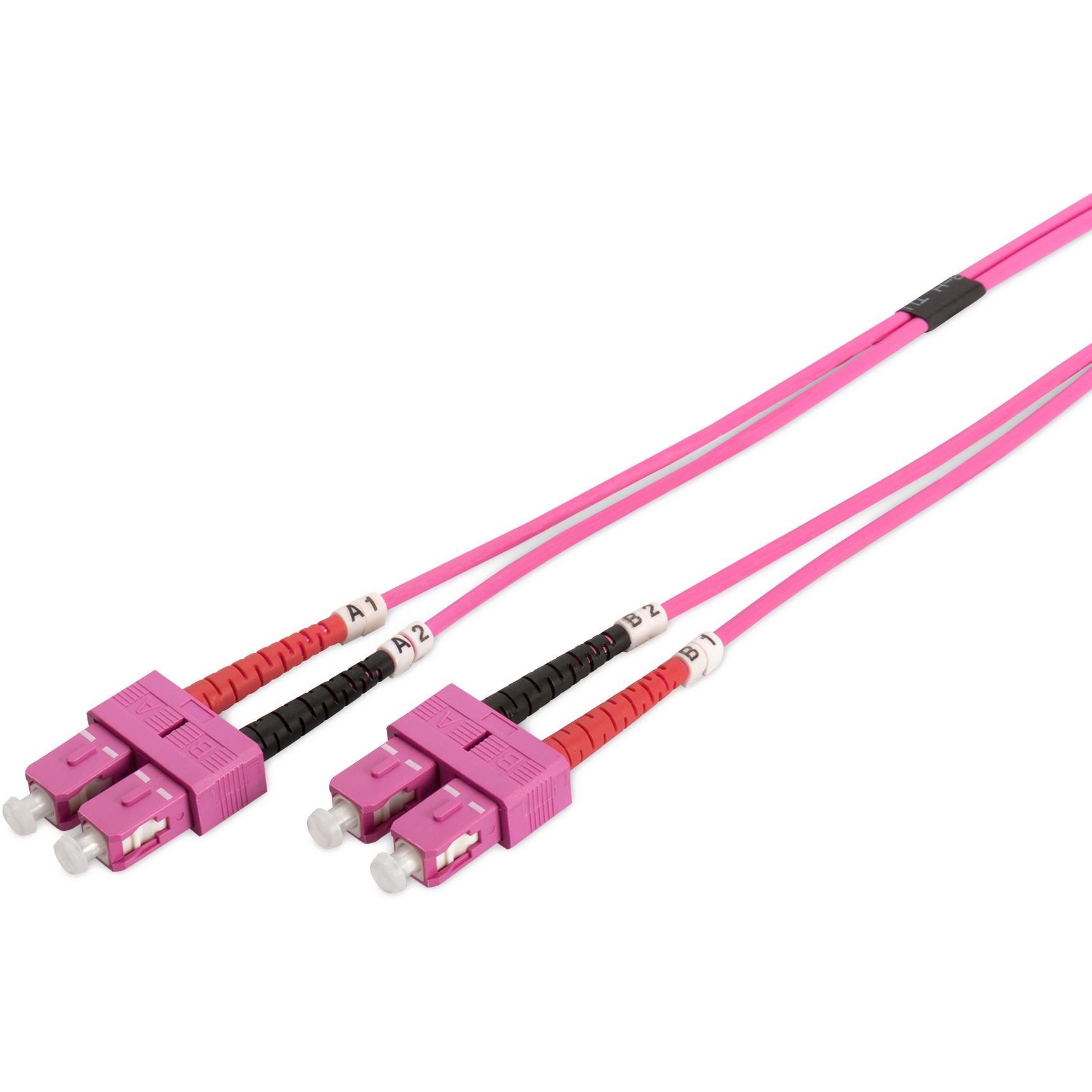 DIGITUS LWL Patchkabel SC -> SC 1.00m Multimode Duplex OM4
