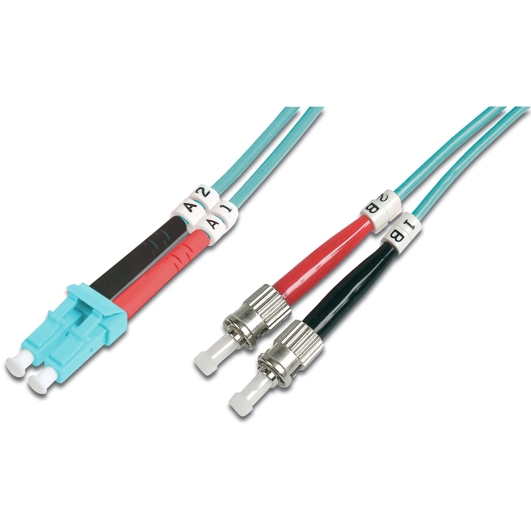 DIGITUS LWL Patchkabel LC -> ST 5.00m Multimode Duplex OM3