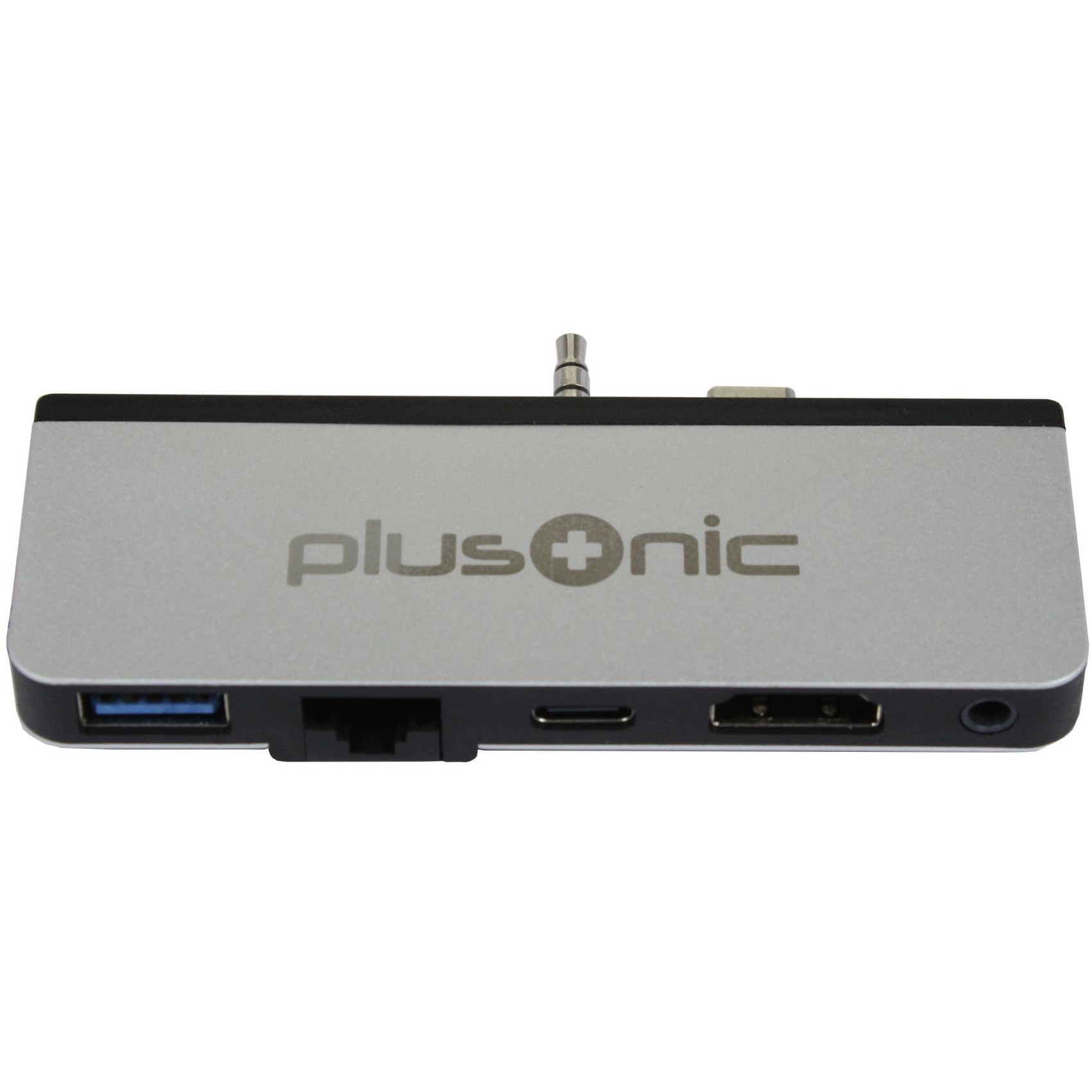 Z Plusonic Docking Adapter/Hub für Microsoft Surface Go, 5in1: USB 3.0/RJ45 Gigabit-Ethernet/Type-C/HDMI/AUX