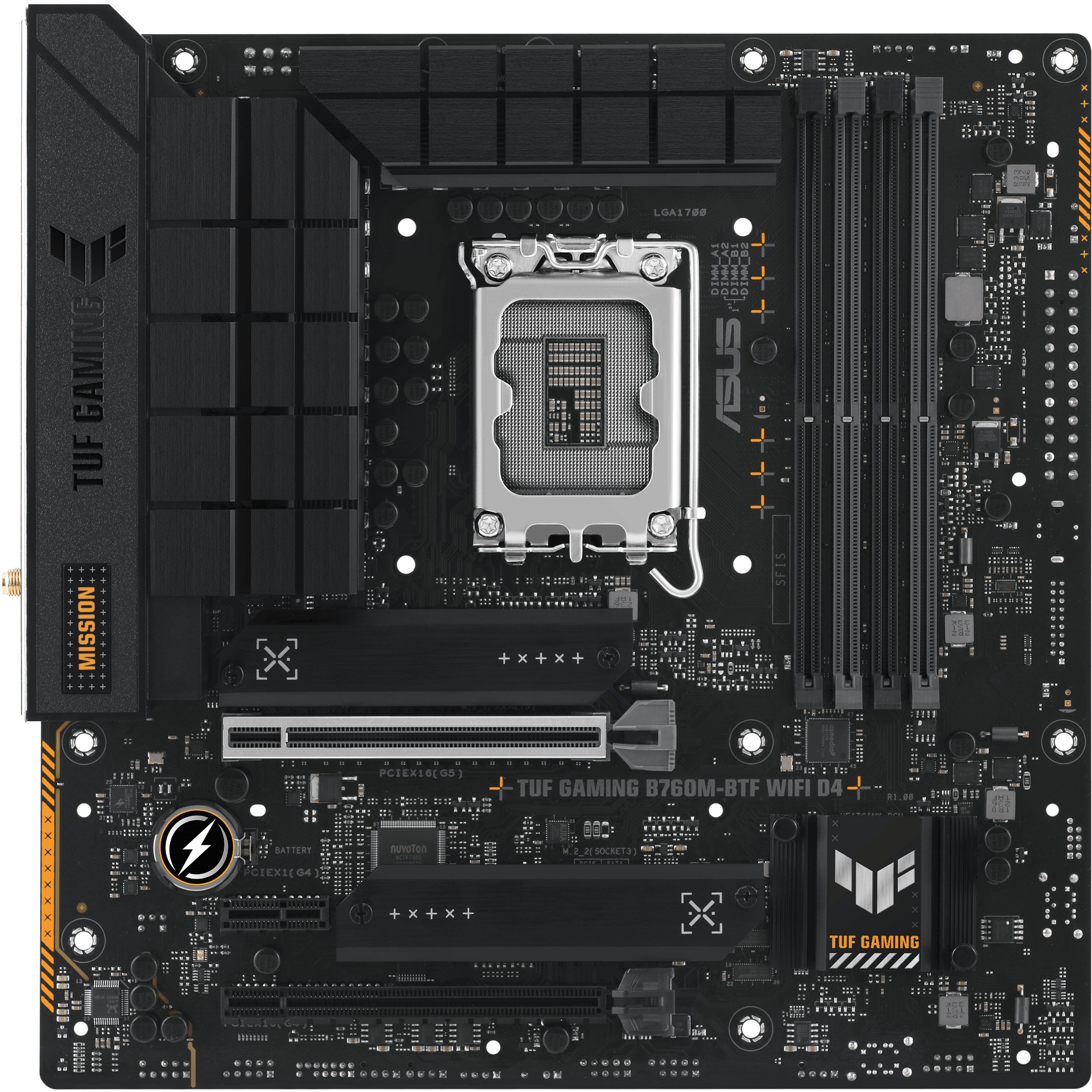 1700 ASUS TUF B760M-PLUS GAMING BTF mATX D4