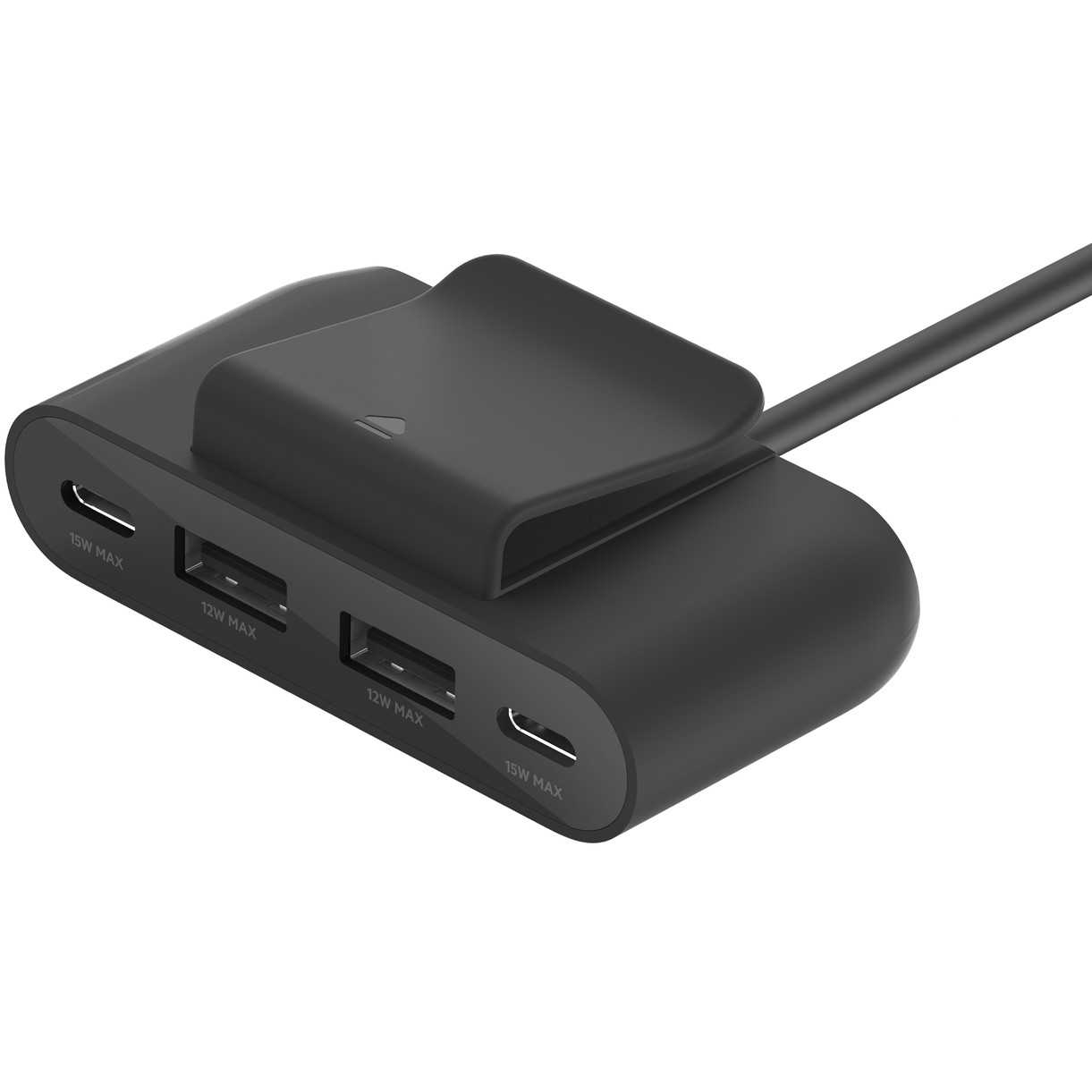 Belkin 4-Port USB-Splitter 2x USB-C,2xUSB-A, max.30 W, schwarz