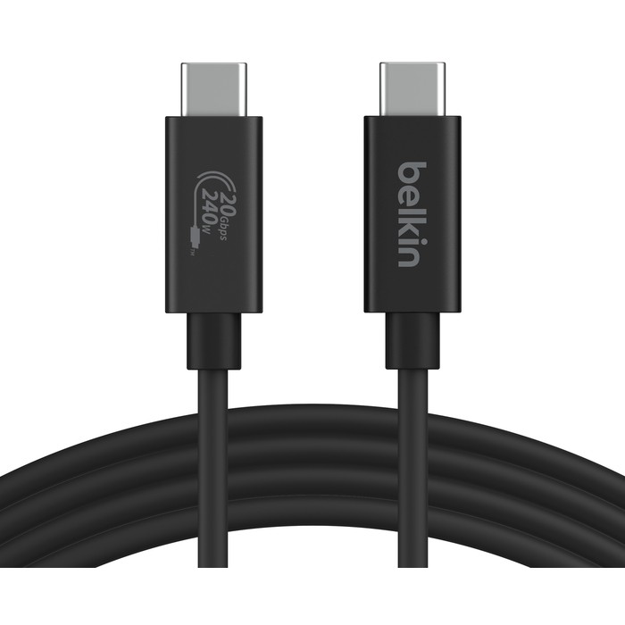 Belkin USB4 Kabel, USB-C/USB-C, 240W, 20 Gbit/s, 2m