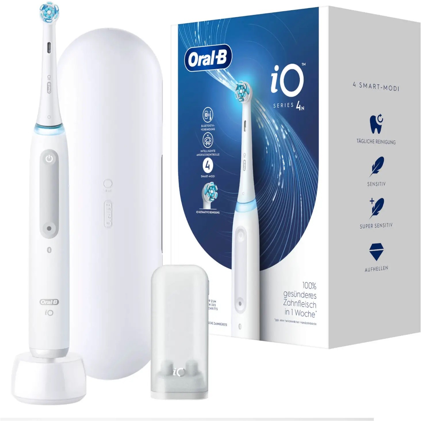 Oral-B iO Series 4 *Quite White* mit Reiseetui