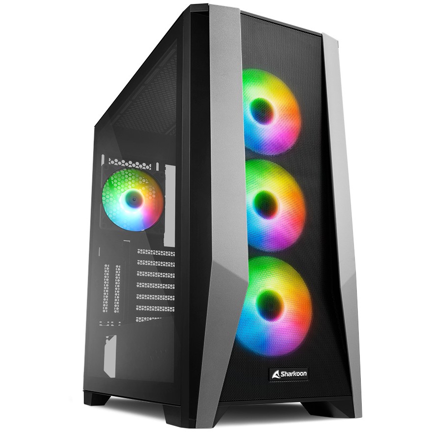 Midi Sharkoon TG7M RGB Black