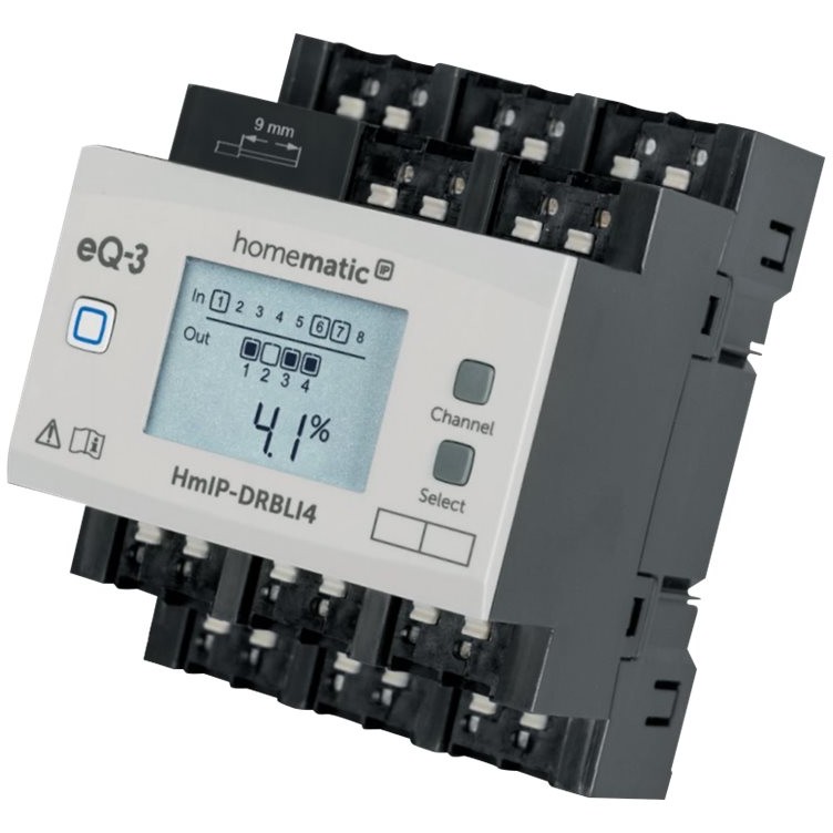 Homematic IP Jalousieaktor für Hutschienenmontage – 4-fach