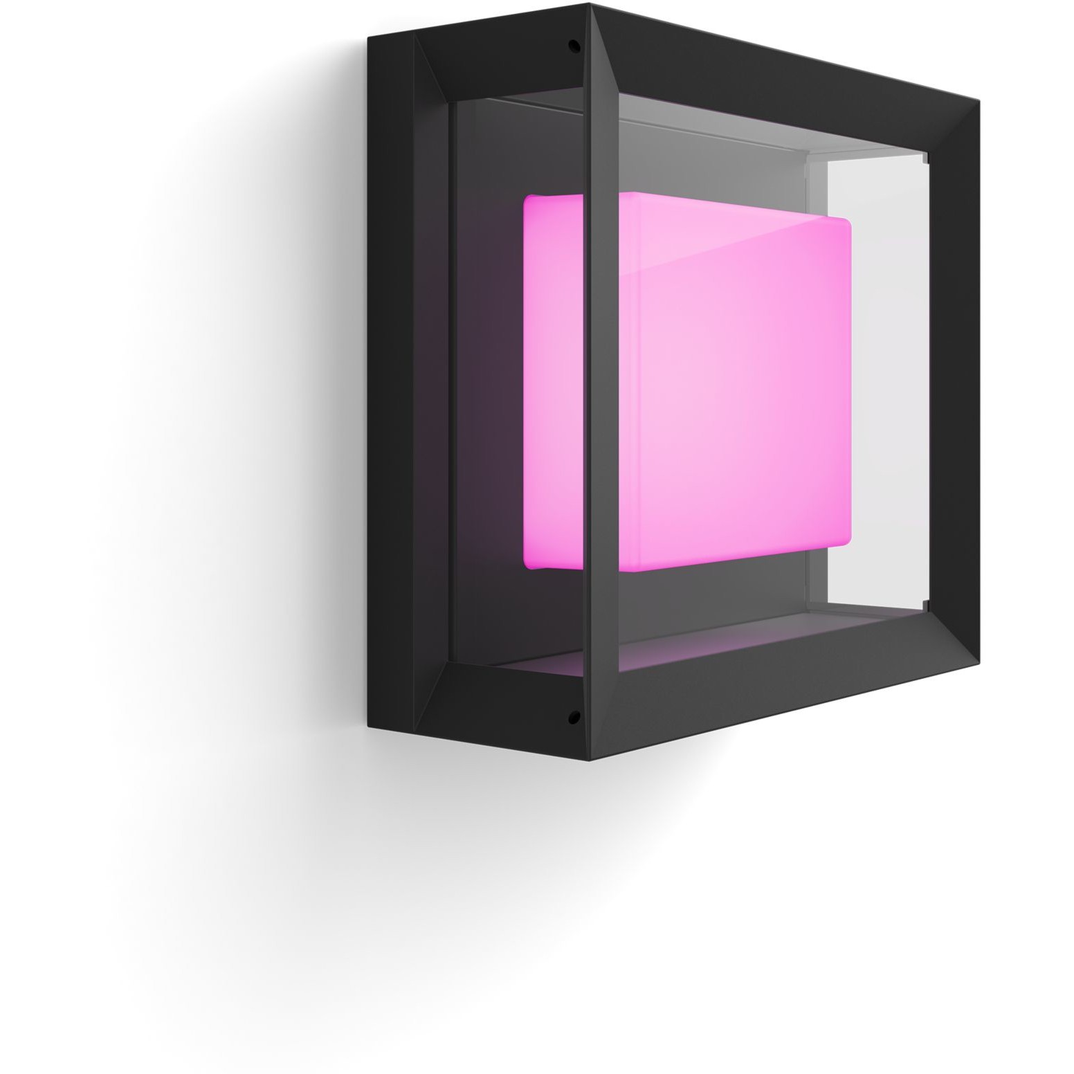 Philips HUE Econic LED Wandleuchte. quadratisch. schwarz