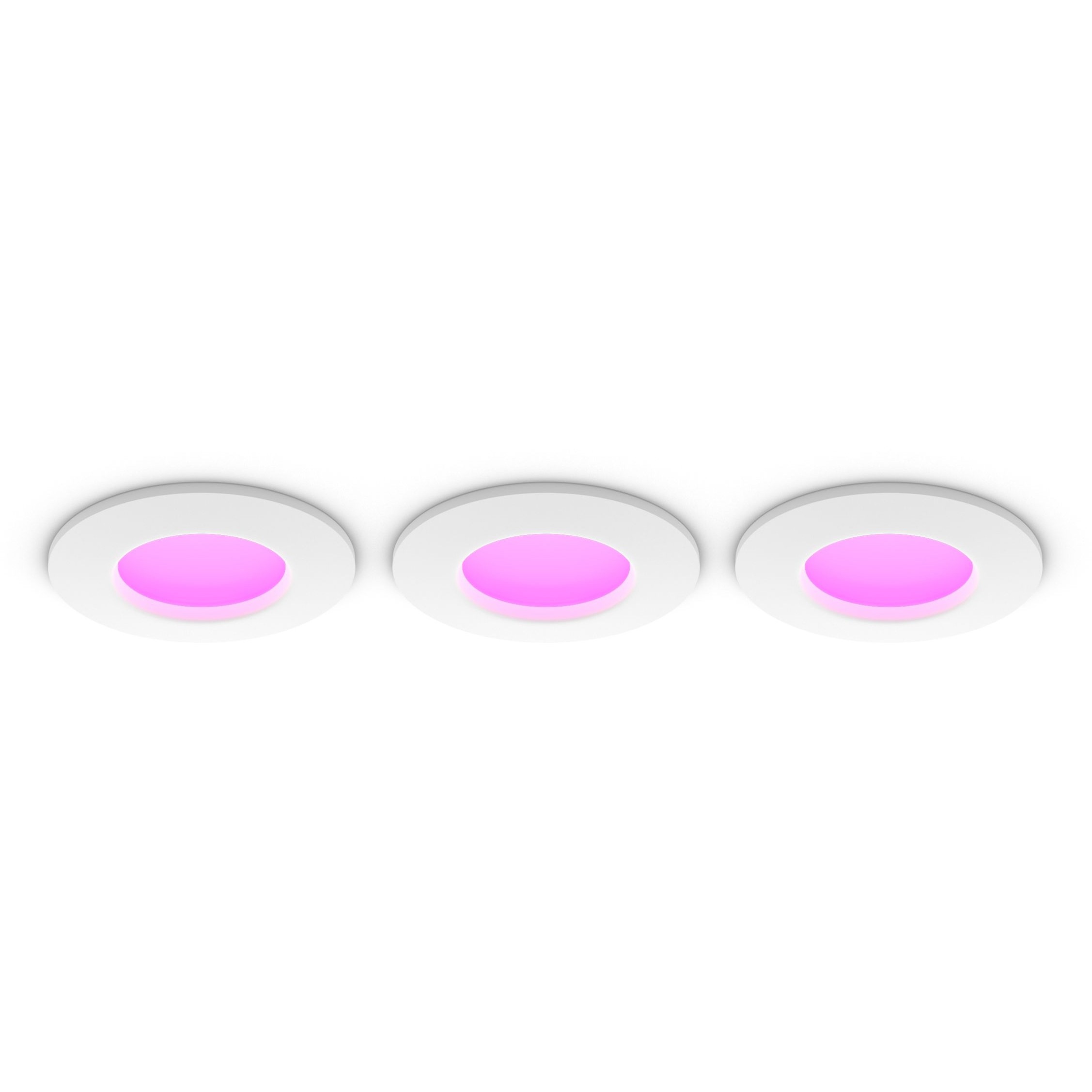 Philips Hue White & Color Ambiance Slim Recessed 90mm 3er Weiß