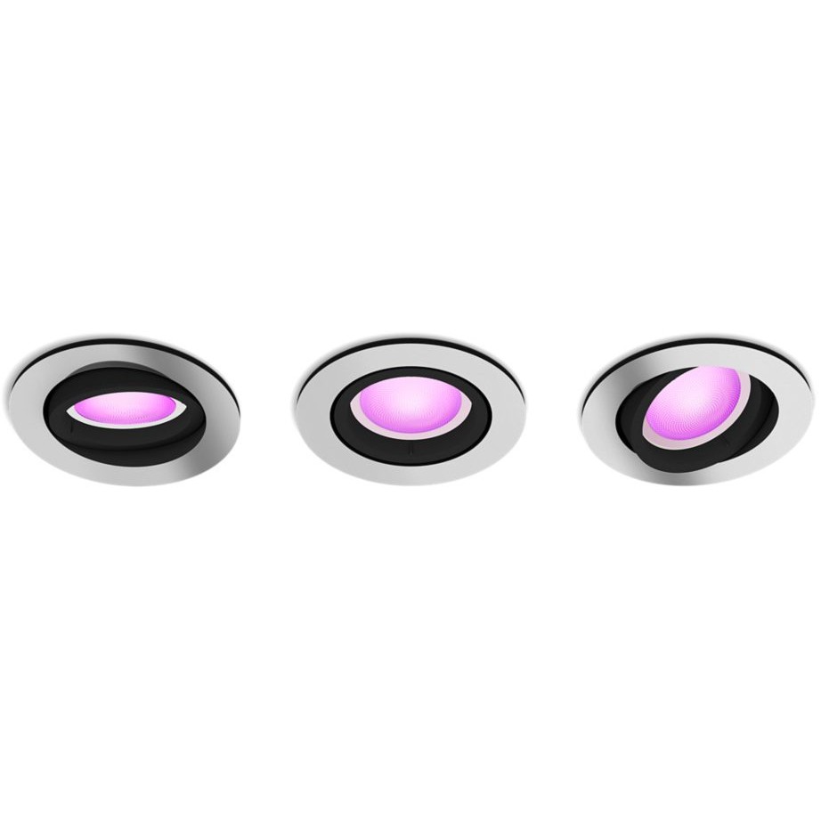 Philips Hue White & Color Ambiance Centura Einbaustrahler 3 flg. Aluminium 3x4.2W