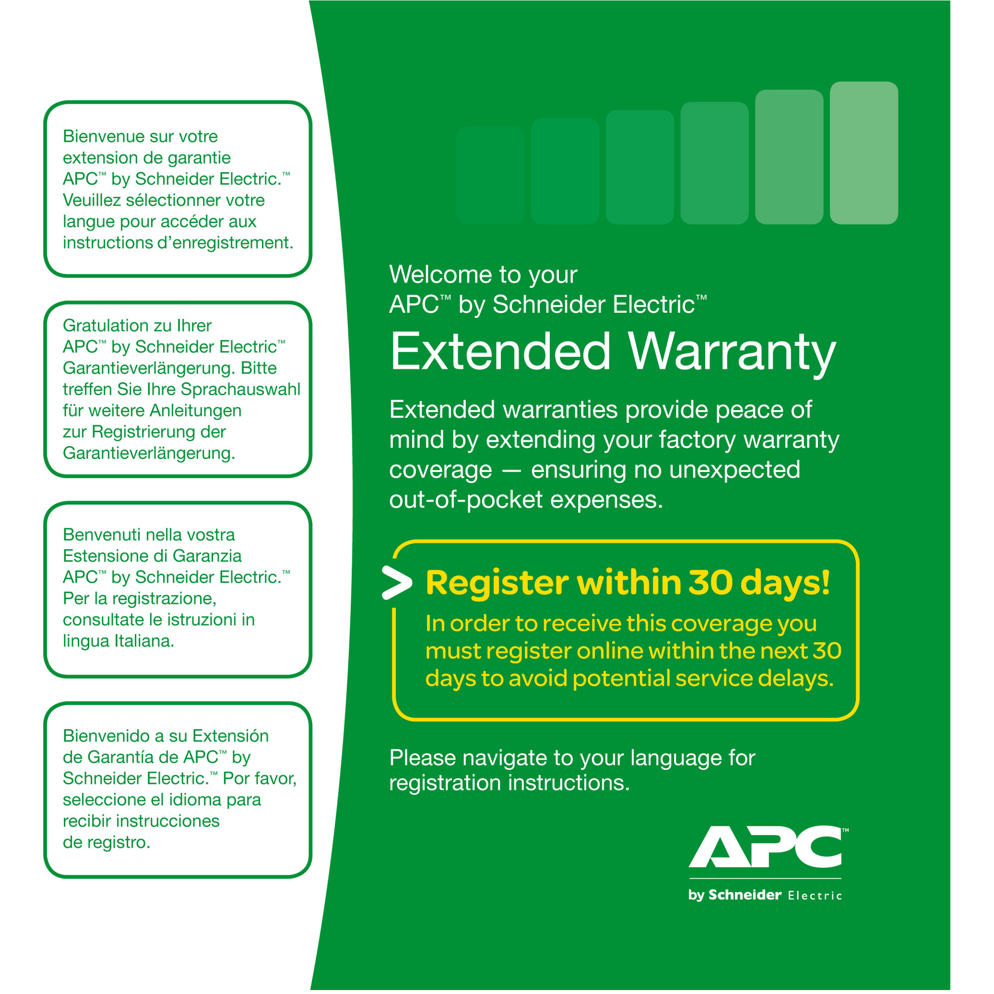 G APC Extended Warranty Service Pack 3 Jahre 24x7