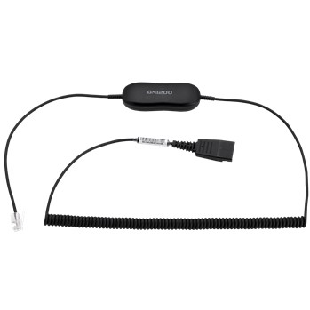 JABRA GN1218 AC Attenuation Headset cable Quick Disconnect plug 2 m for Cisco IP Phone 78XX 88XX BIZ 1500 2300 2400