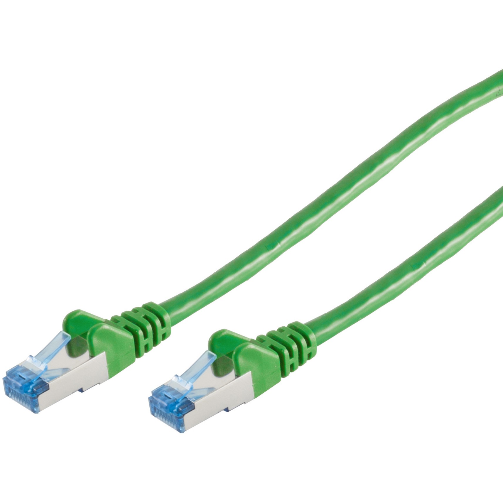 Patchkabel CAT6a RJ45 S/FTP PiMF 0,25m Grün