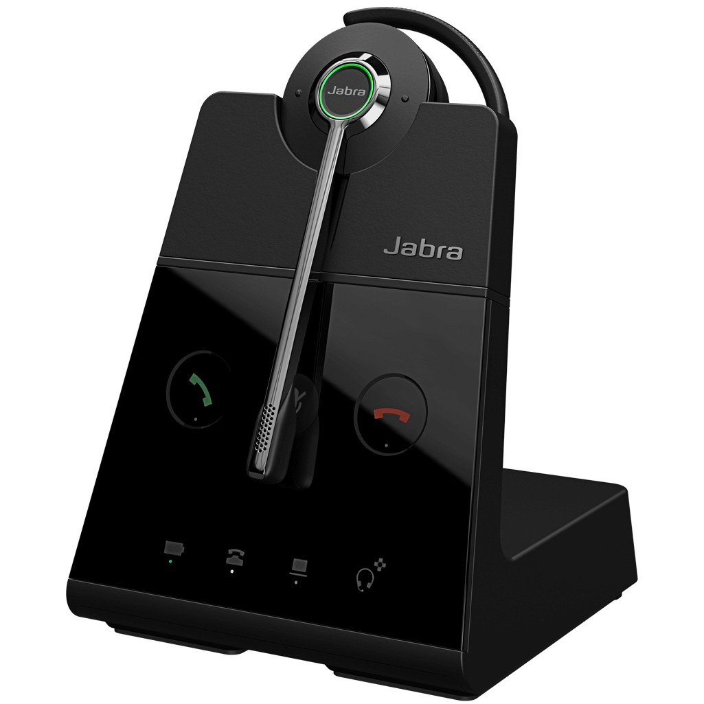 JABRA Engage 65 SE Convertible headset with earhook Base Power supply 1.5m USB-C to USB-A Cable Desk phone cable Eargels Headband