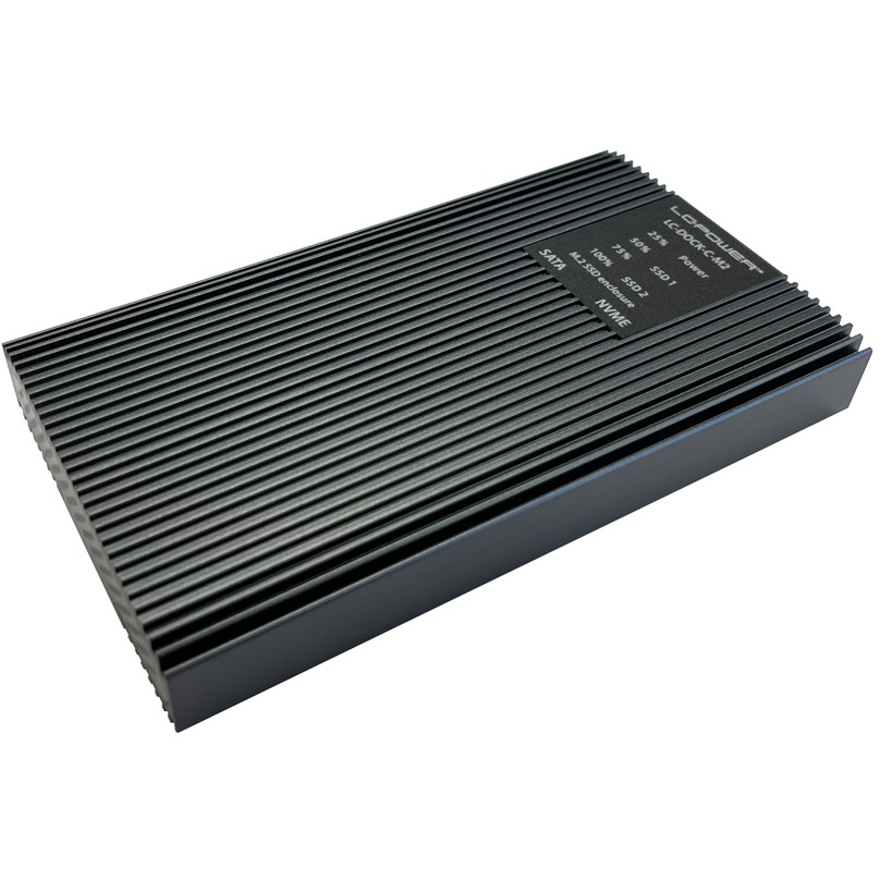 D LC-Power NVMe/SATA SSD M.2 USB-C