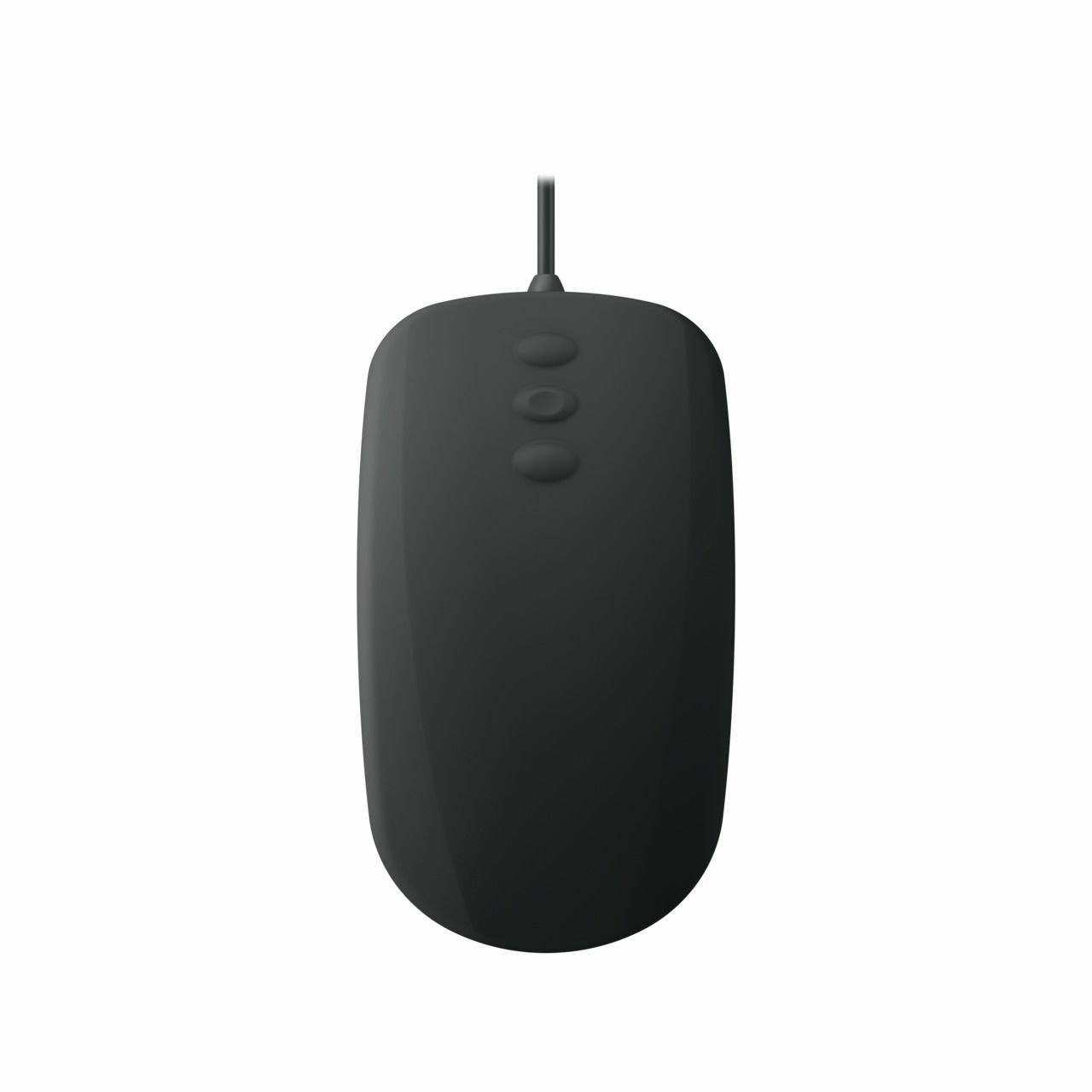 Cherry Mouse AK-PMH3 Medical 3-Button Scroll corded sealed black IP68 kabelgebunden, 3-Button-Scroll-Steuerung, IP68