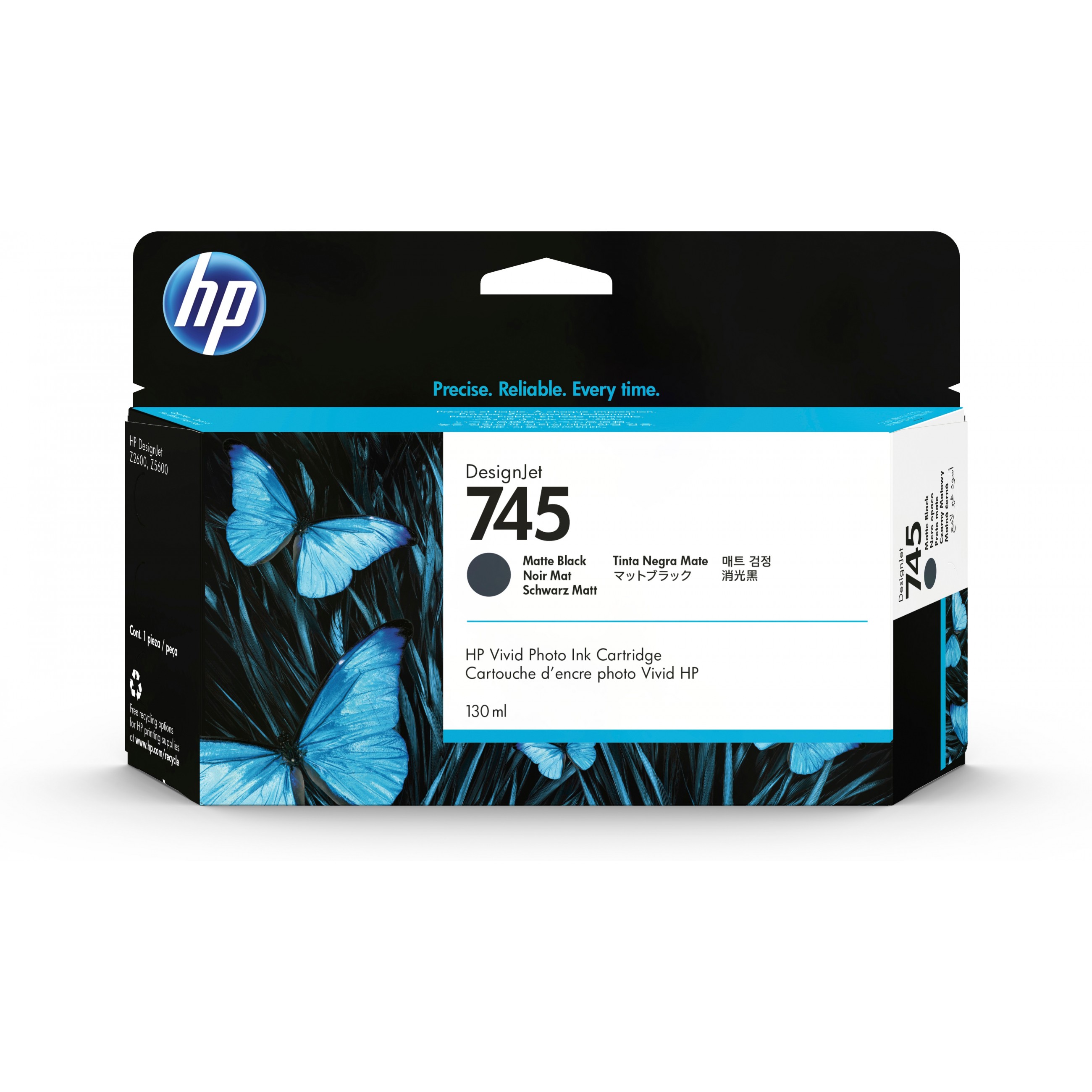 HP Tinte 745 Tinte mattschwarz 130 ml