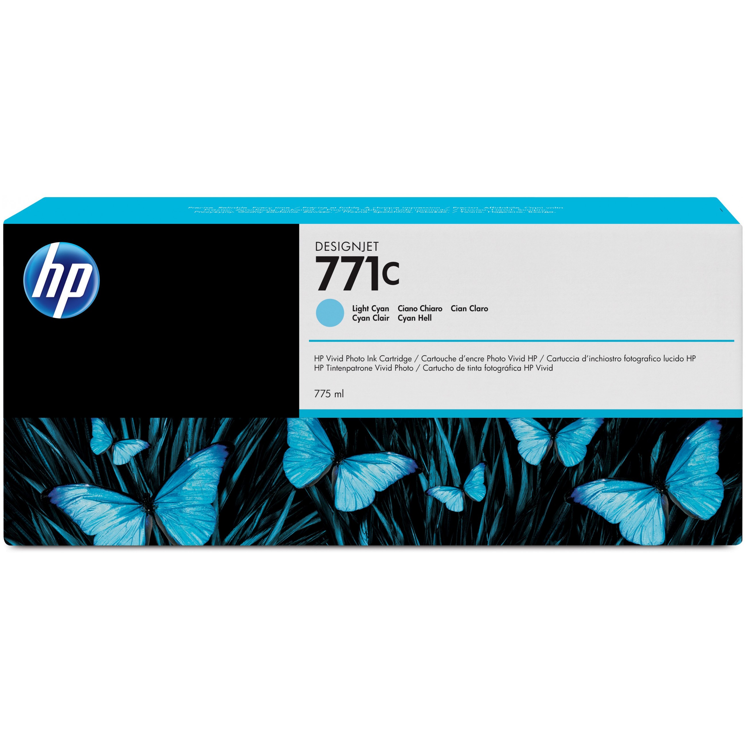 HP Tinte 771C Original Tinte hell cyan Standardkapazität 775ml 1er-Pack