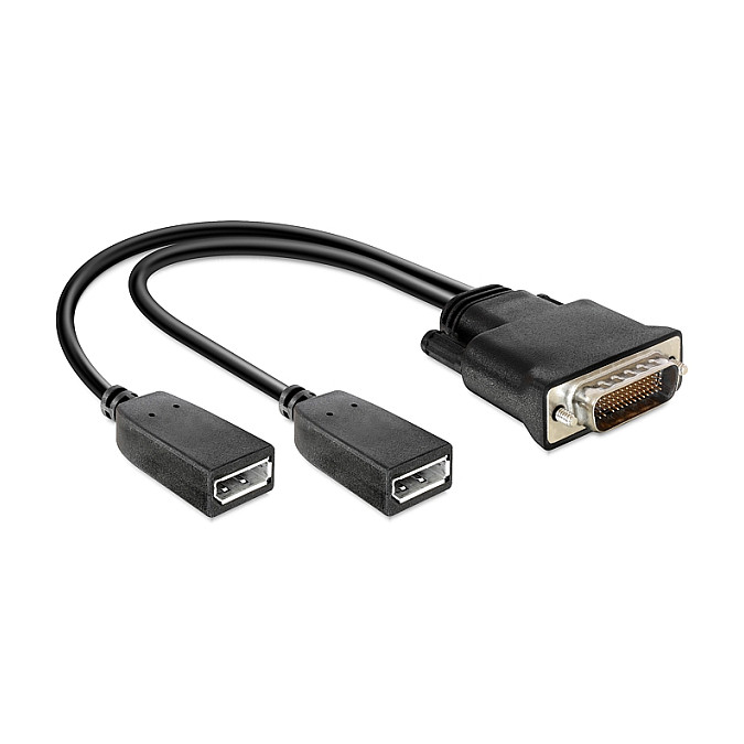 DMS-59 > 2x DisplayPort Adapter 0,25m