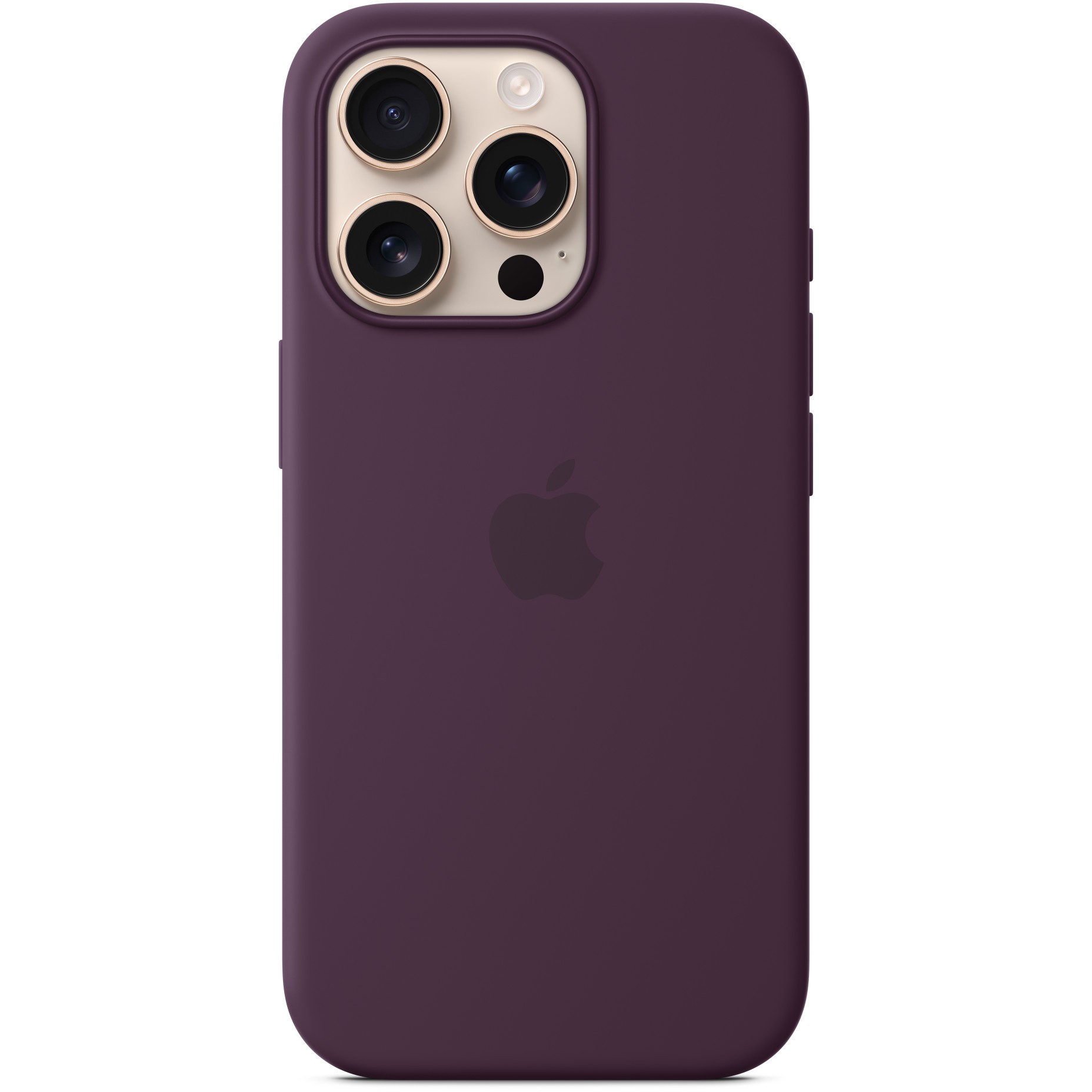 Apple iPhone16 Pro Silicone Case with MagSafe - Plum
