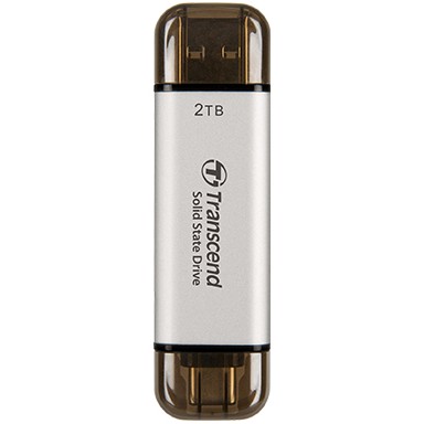 TRANSCEND ESD310S 2TB External SSD USB 10Gbps Type C/A Silver