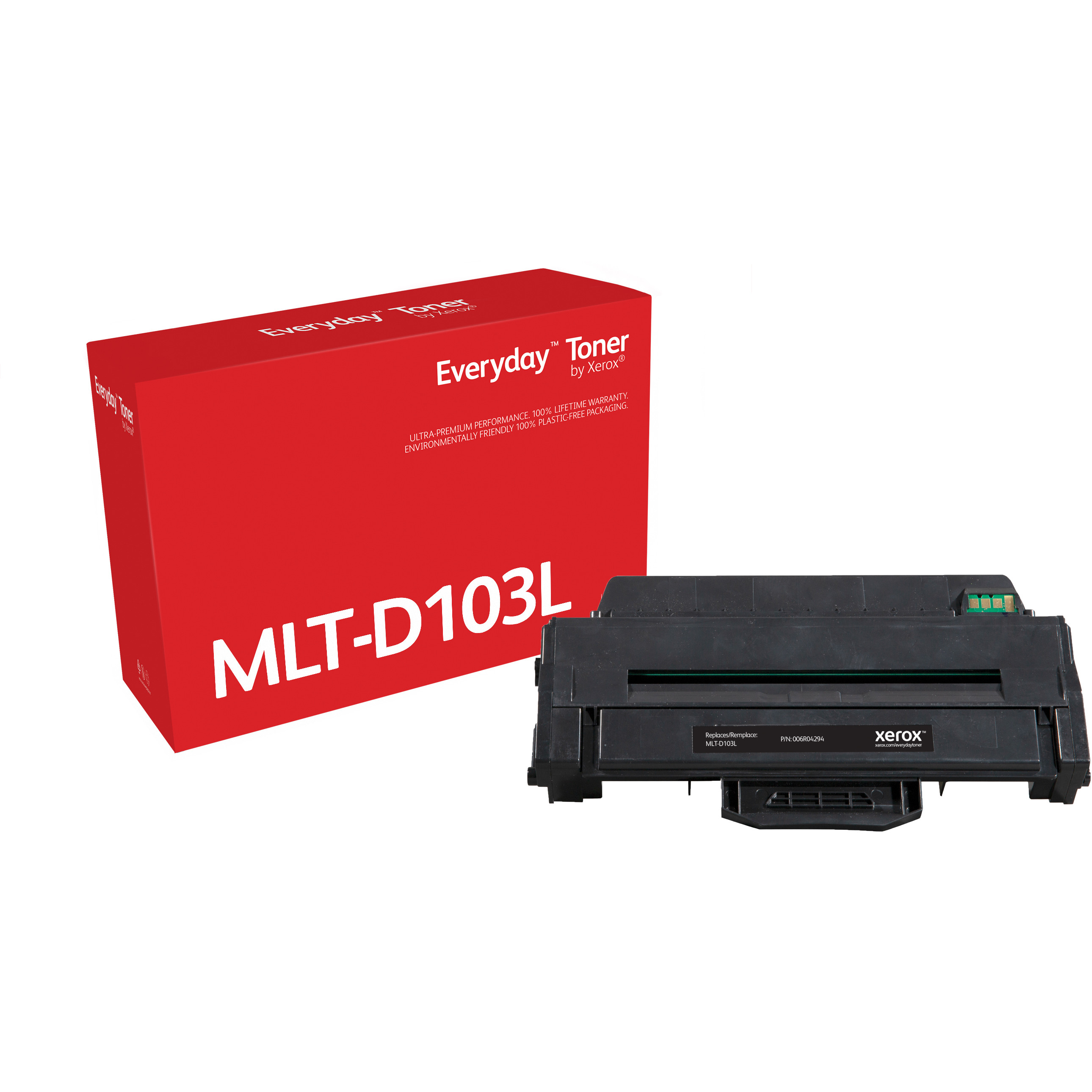 Xerox Everyday Toner High Yield Black cartridge equivalent to SAMSUNG MLT-D103L for use in: Samsung ML-2955; SCX-4728, 4729 MFP