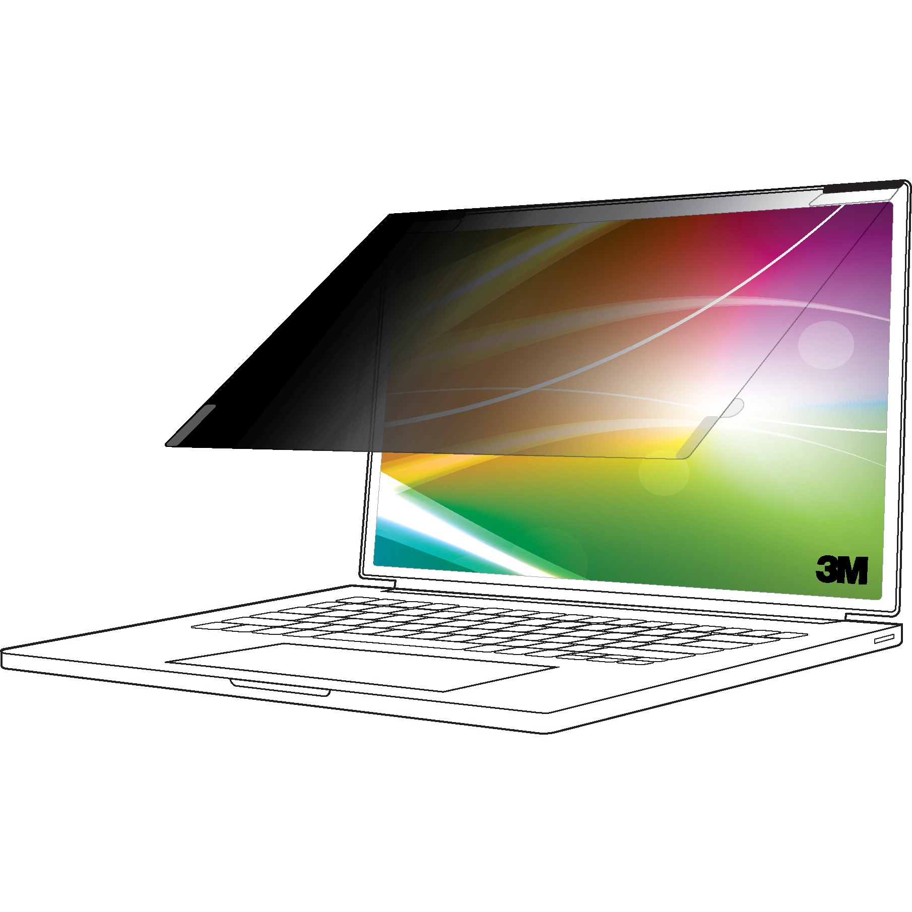 3M Bright Screen Blickschutz 15.6