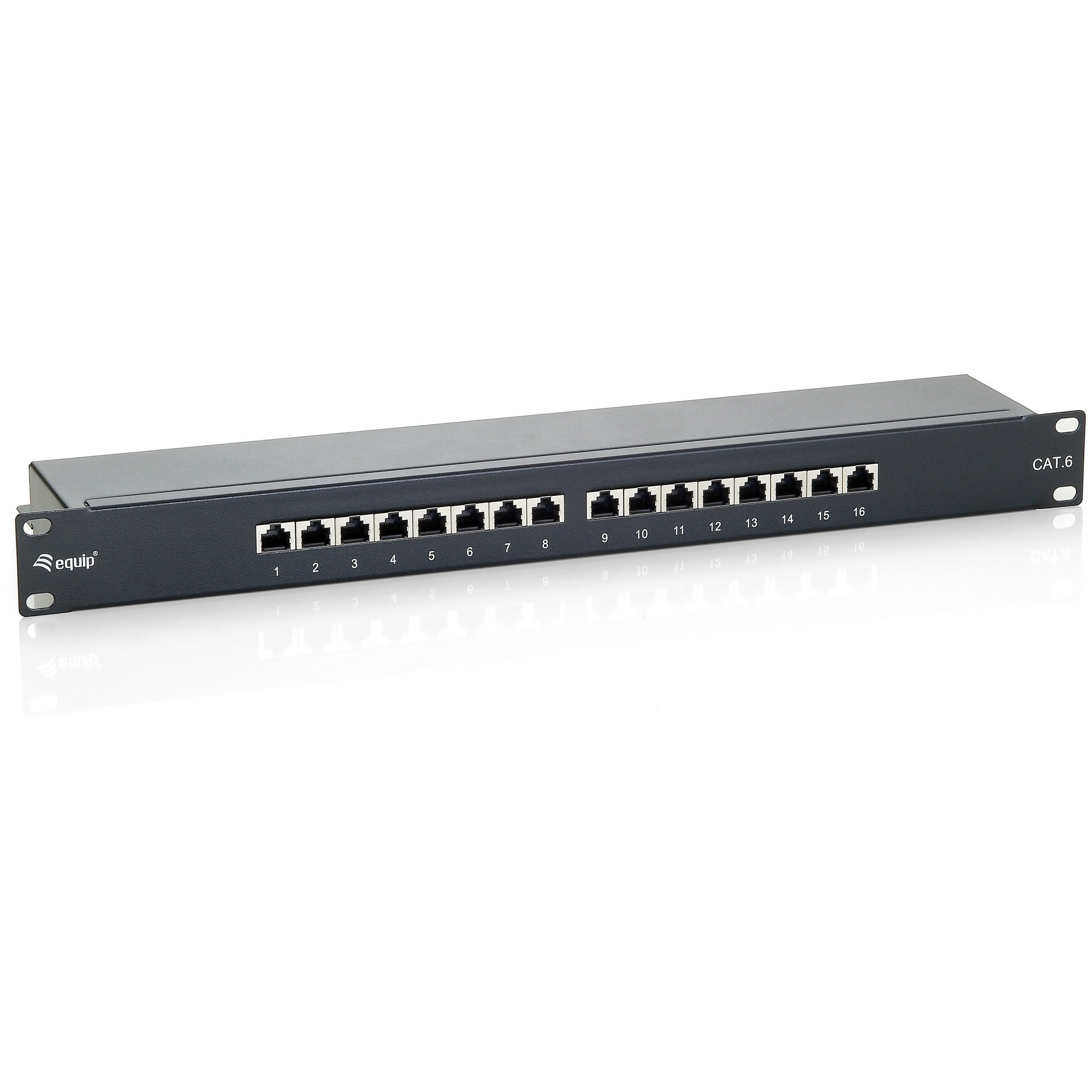 Equip Patchpanel 16x RJ45 Cat6 19