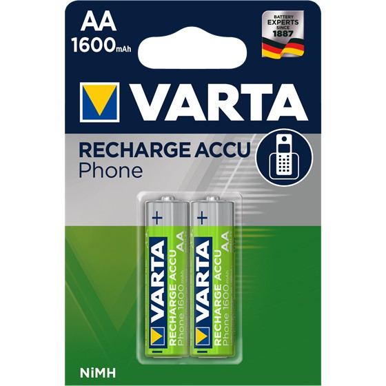 Akku AA 1.2V (HR06) *Varta* Recharge Accu - 2er-Pack