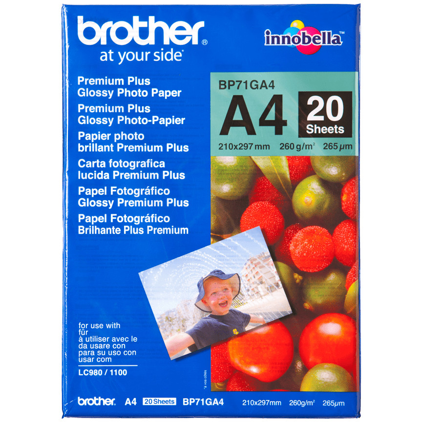 BROTHER BP71GA4 Fotopapier A4 20BL