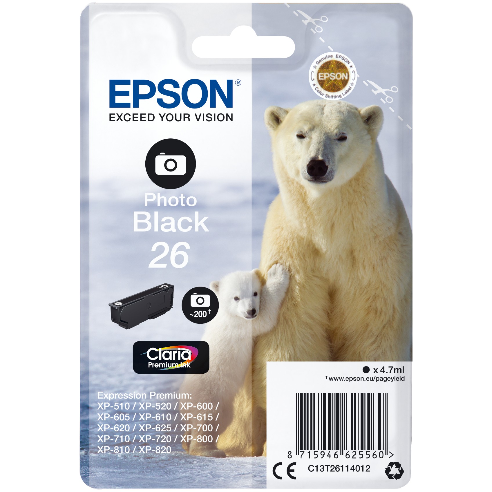 Epson C13T26114012 photo black
