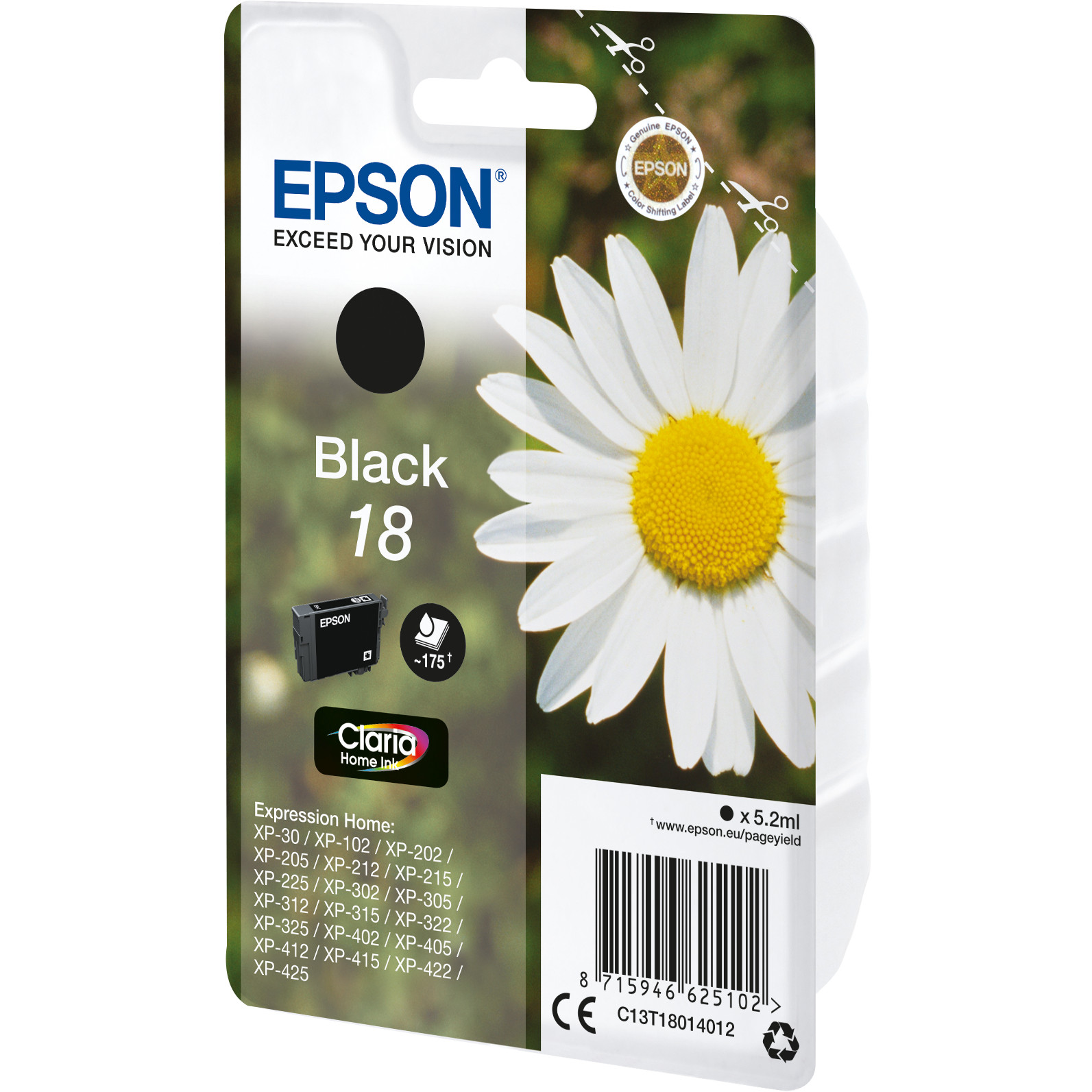 Epson T18014012 black NEUE VERPACKUNG