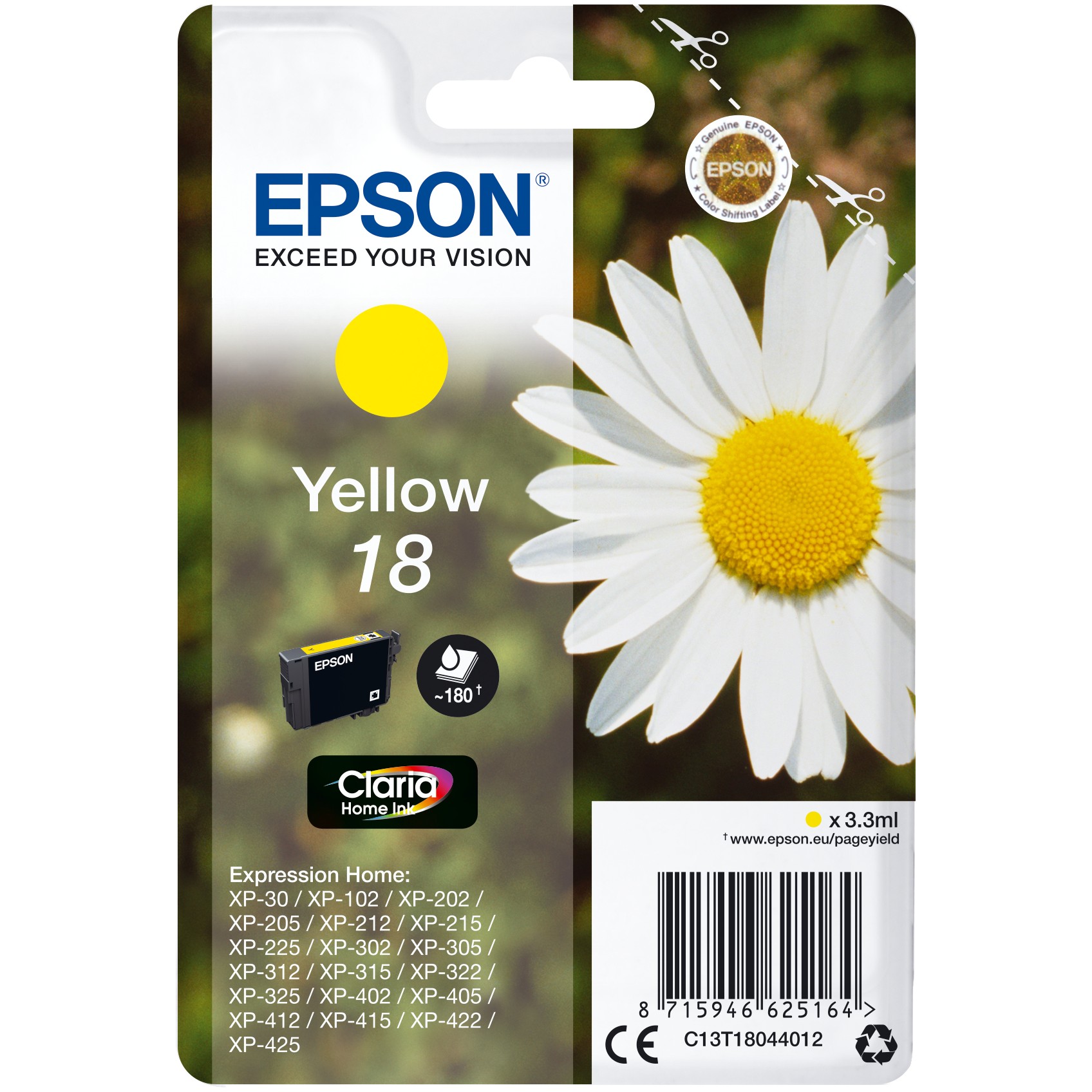 Epson T18044012 Yellow NEUE VERPACKUNG
