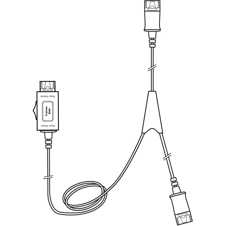 SNOM Headset Trainer Y-cable for A100