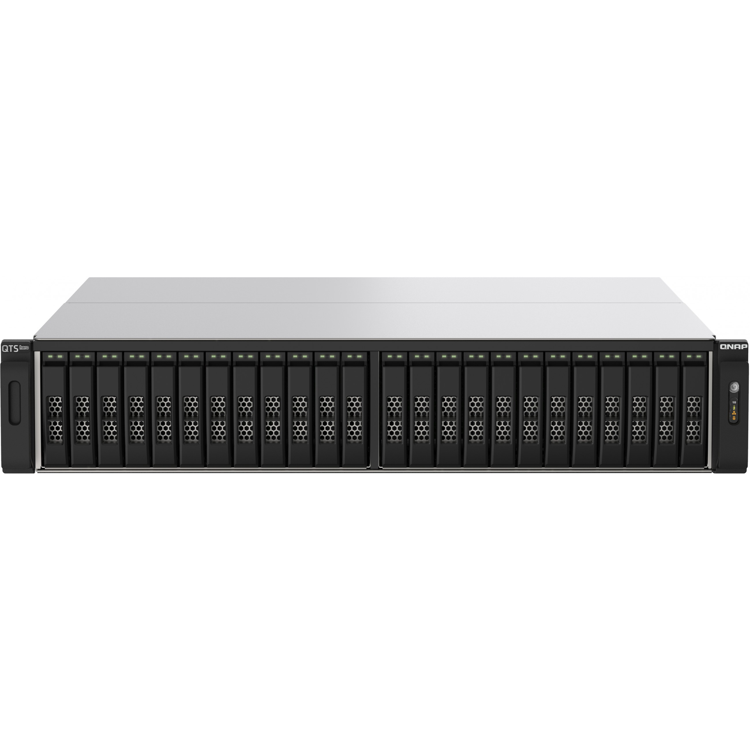 QNAP 24-Bay All-Flash NAS AMD EPYC 7302P 4xNVMe Gen3 256GB RDIMM ECCC DDR4 RAM 2x2.5GbE LAN 4x25Gb