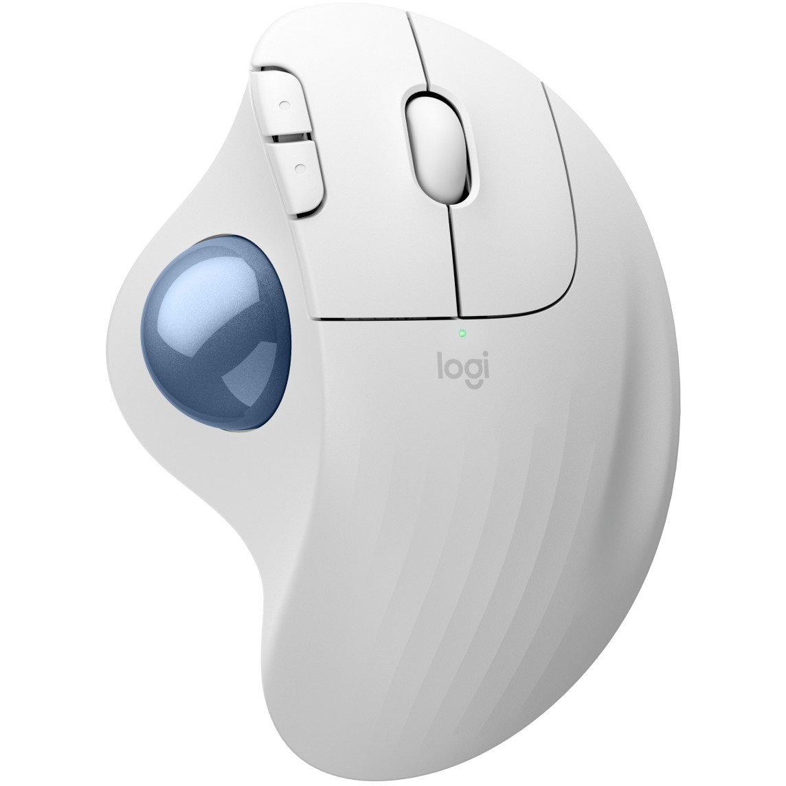 Logitech ERGO M575S Wireless Trackball - Off White + Blue Ball