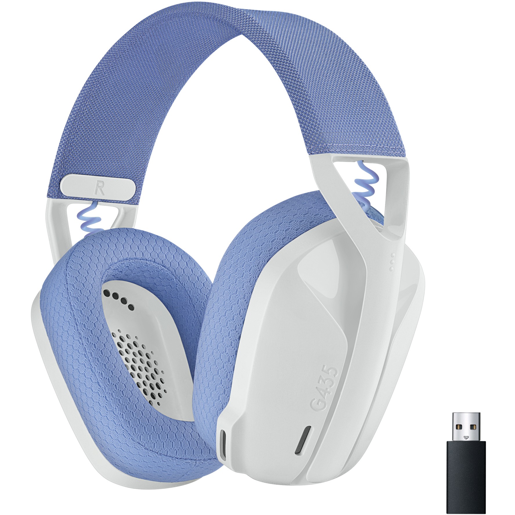 Logitech Lightspeed G435 Headset full size Bluetooth / 2.4 GHz radio frequency wireless white Discord Certified