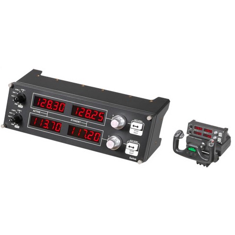 Logitech Flight Radio Panel Flight simulator instrument panel wired for PC