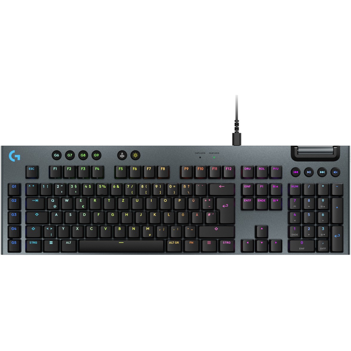 Logitech G915 X Wired Gaming Keyboard Black (DE)
