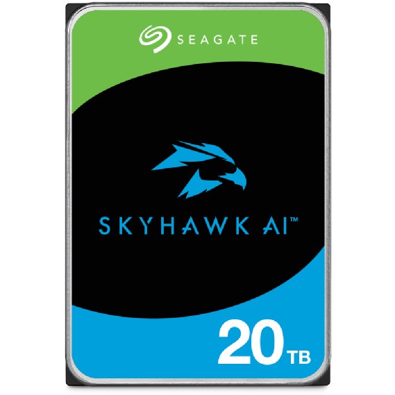 SEAGATE Surveillance Video Optimized AI Skyhawk 20TB HDD SATA 6Gb/s 512MB cache 3.5inch CMR Helium