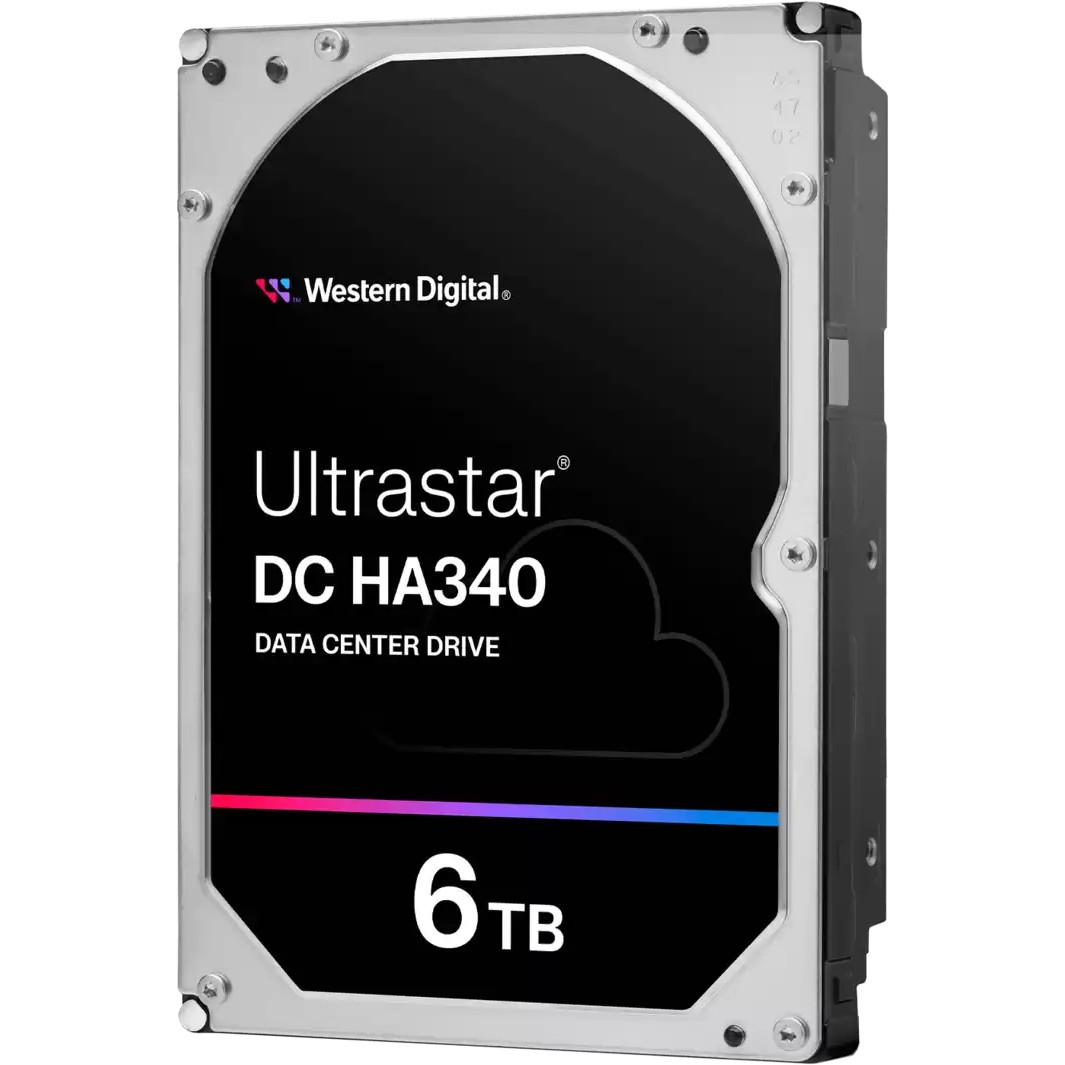 WESTERN DIGITAL Ultrastar DC HA340 8,89cm 3,5Zoll 26.1MM 6TB 256MB 7200RPM SATA