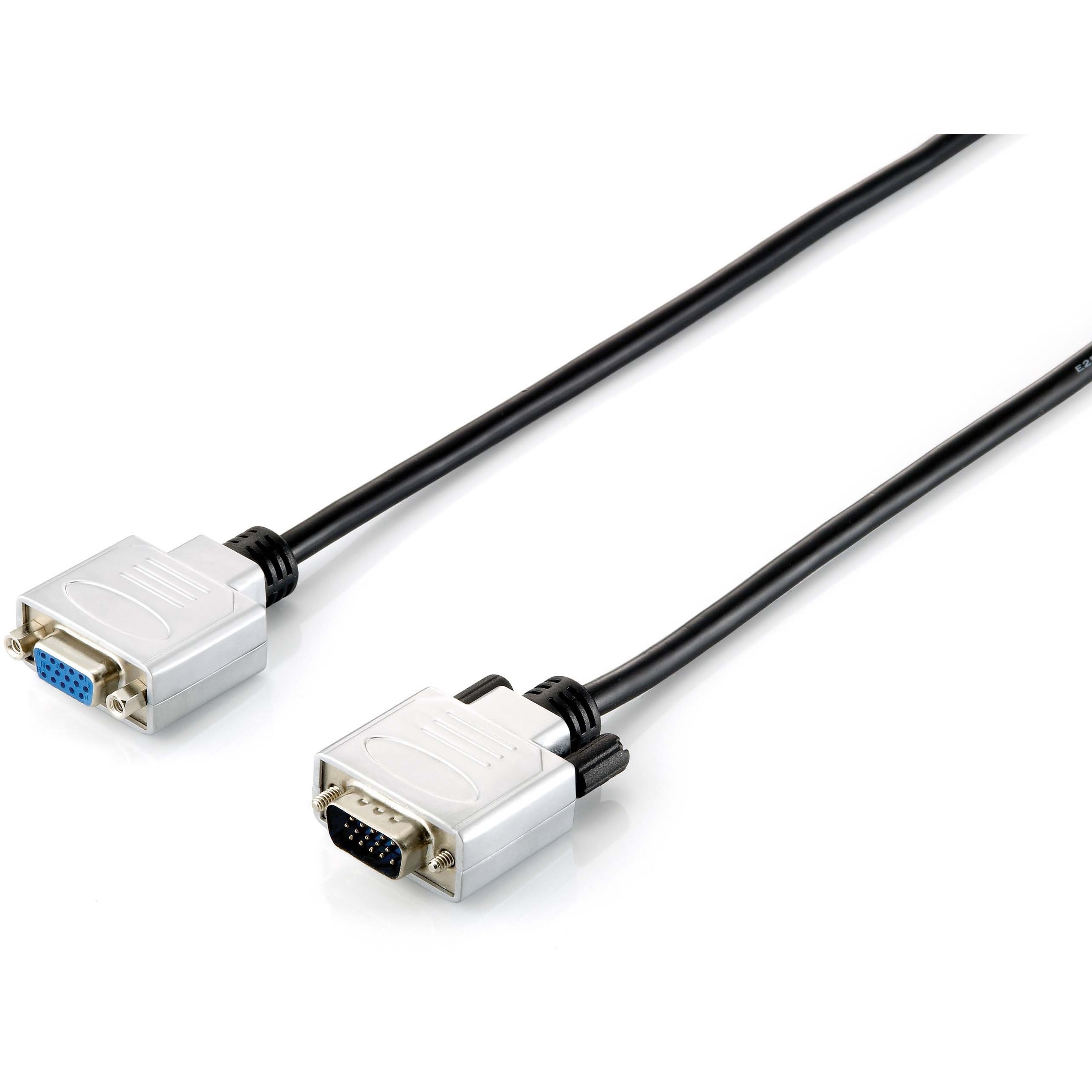 Equip VGA Kabel Verl. HD15 St/Bu 3.00m 1920x1080/60Hz sw/si Polybeutel