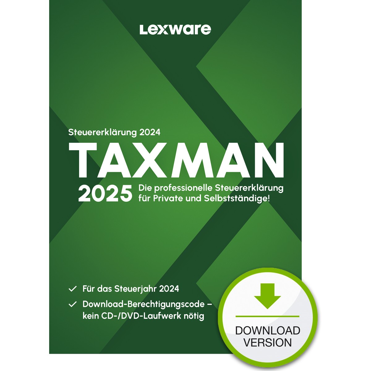 Lexware TAXMAN 2025 - 1 Device, bis zu 5 Steuererklärungen - ESD-DownloadESD