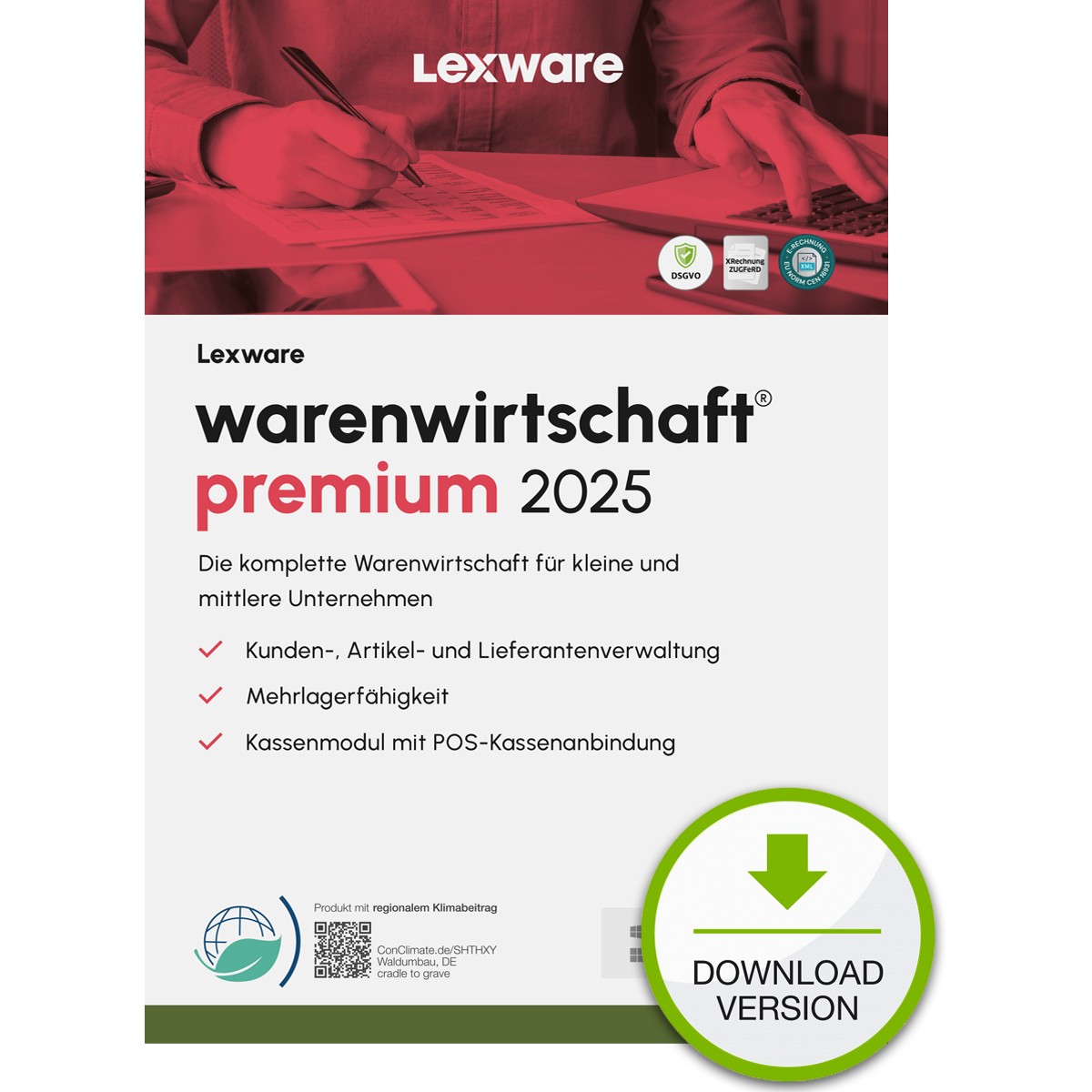 Lexware Warenwirtschaft Premium 2025 - 5 Devices, 1 Year - ESD-DownloadESD