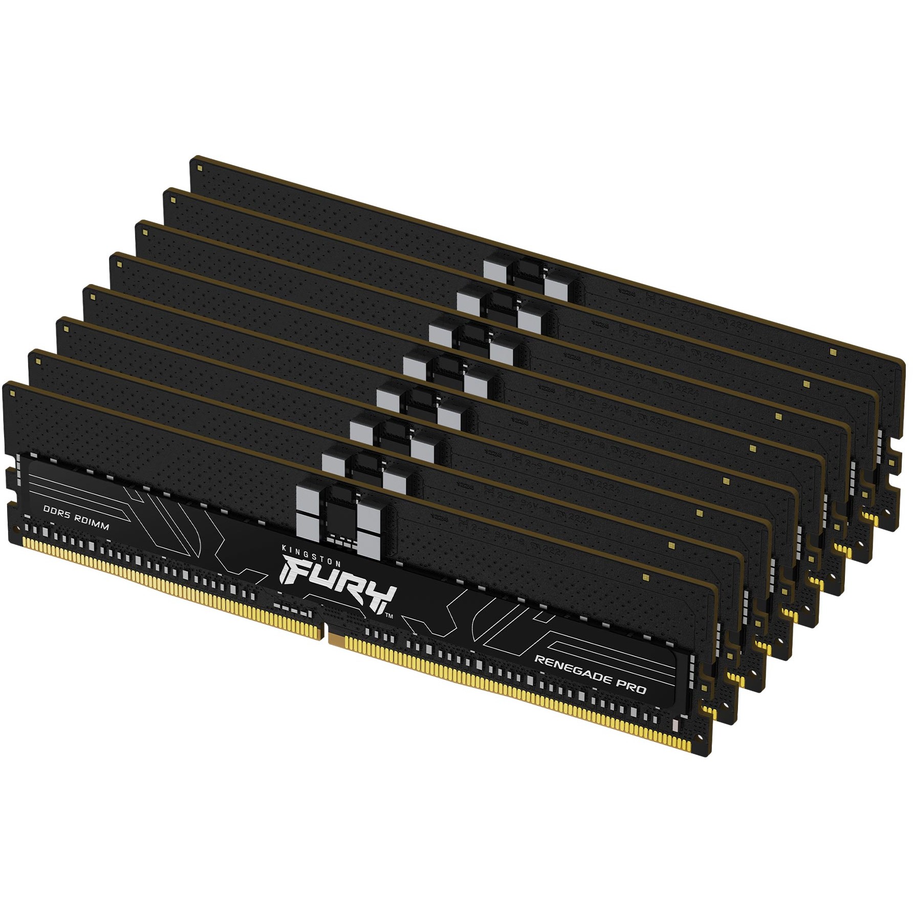 KINGSTON 128GB 6400MT/s DDR5 ECC Reg CL32 DIMM Kit of 8 FURY Renegade Pro XMP