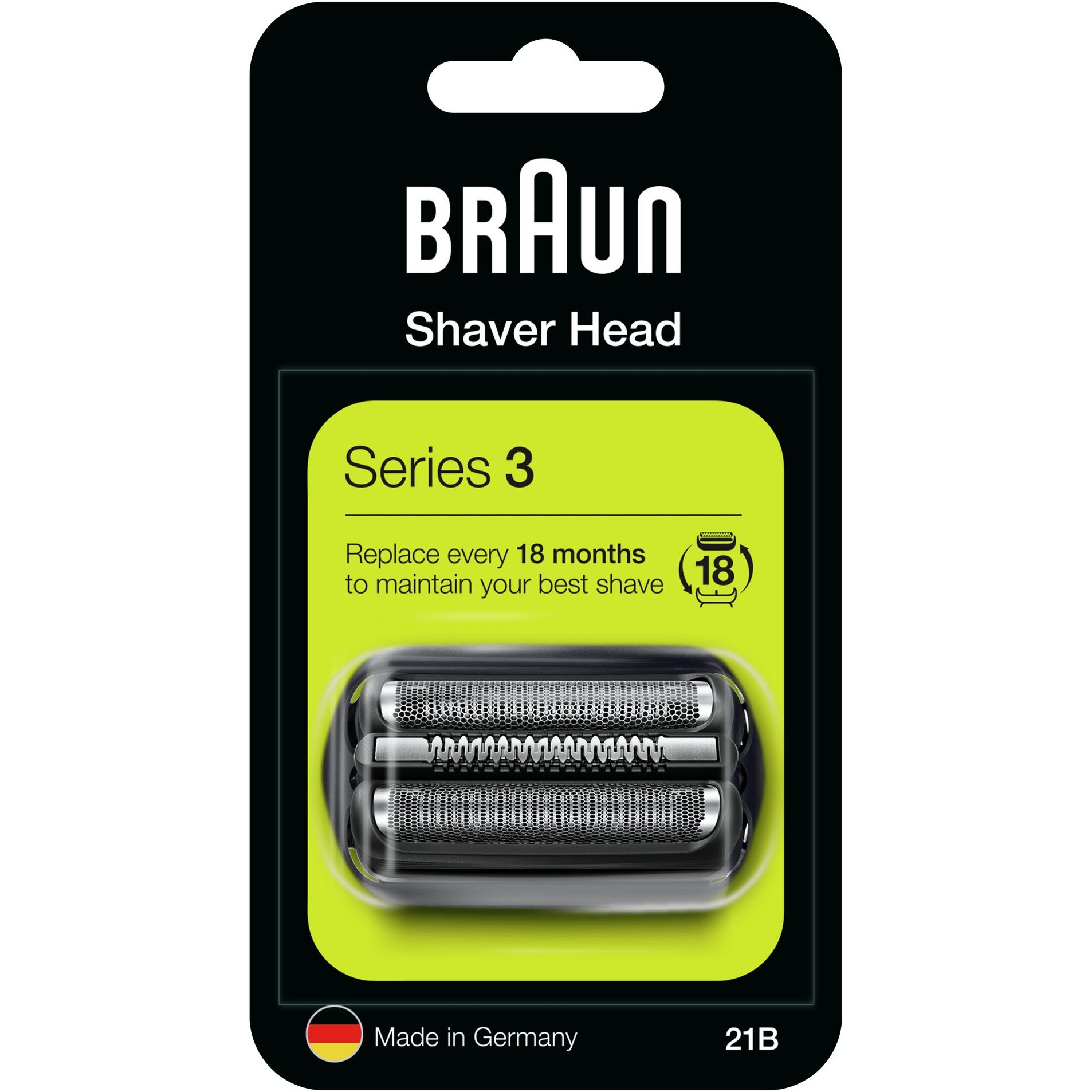 Braun Rasierer Zubehör Scherkopf Kombipack 21B