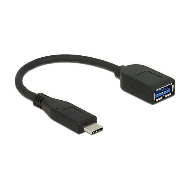USB3.1 Kabel C -> A St/Bu 0.10m koaxial sw Prem