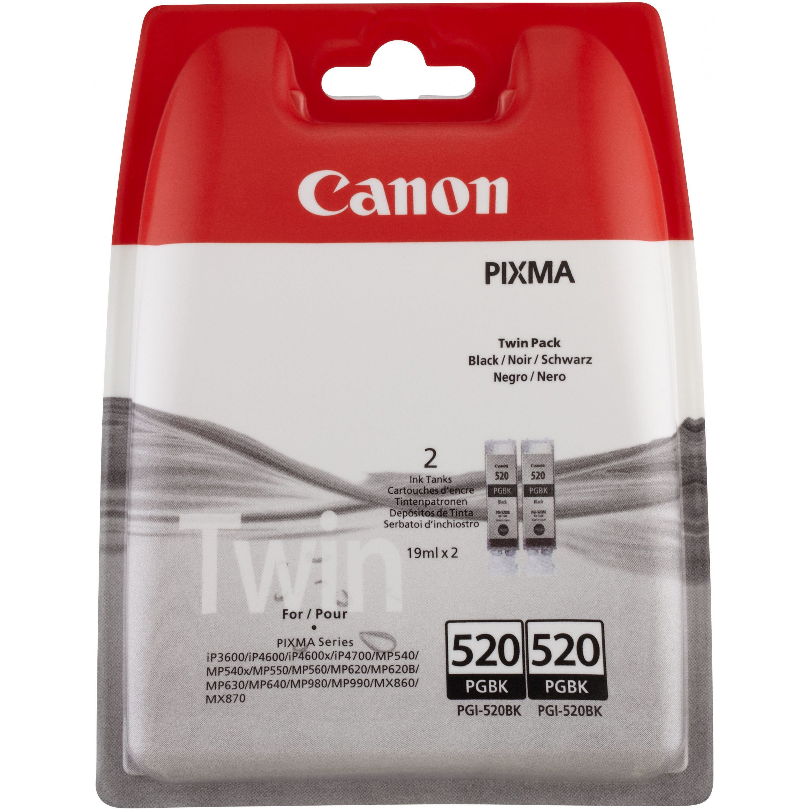 Canon PGI-520BK schwarz Twin Pack