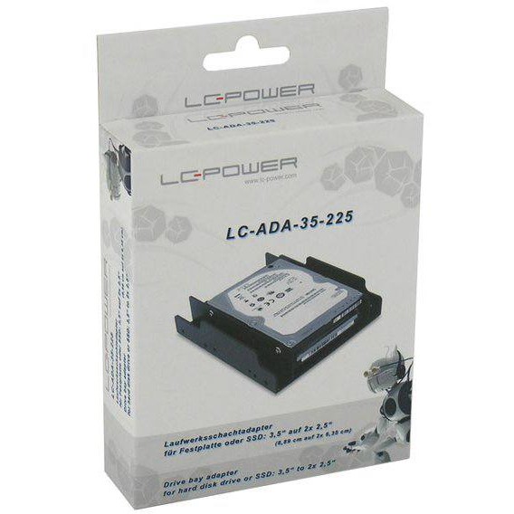 Adapter 2x2.5->3.5 Montagekit LC-Power